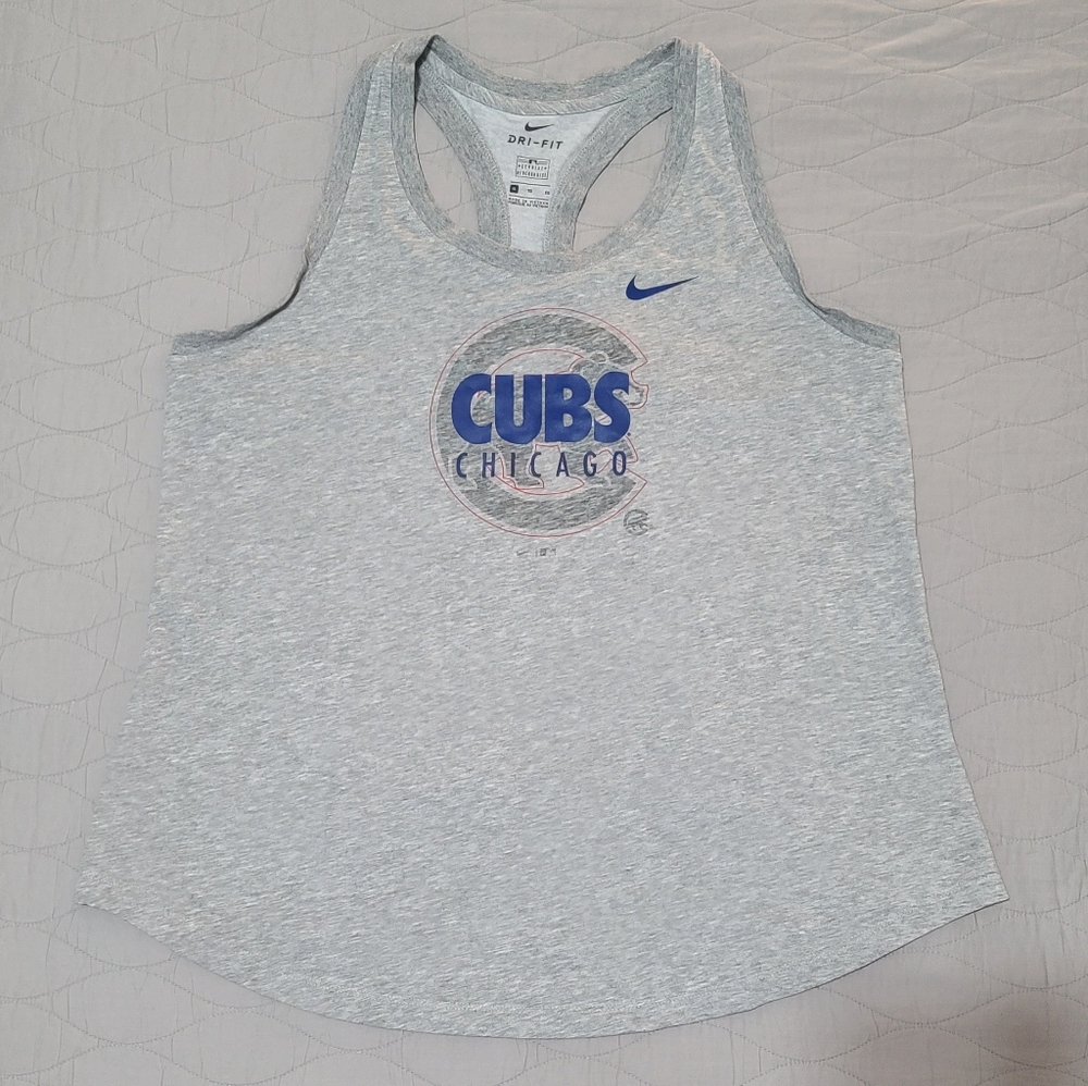 NWOT Nike Dri-Fit Chicago Cubs Tank - Gray, Size XL